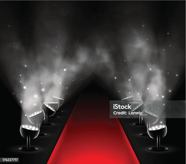 Red Carpet Stock Illustration - Download Image Now - Red Carpet Event, Backgrounds, Spotlight