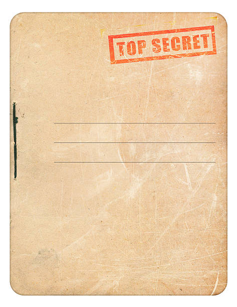 dossier pour les documents - top secret photos et images de collection
