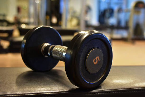 istock Weightlifting station for exercising arms and muscles. 1762316571