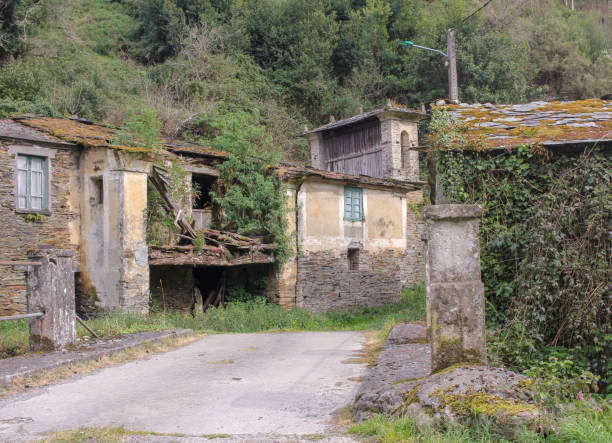 istock a group of old , abandoned houses 1762339268