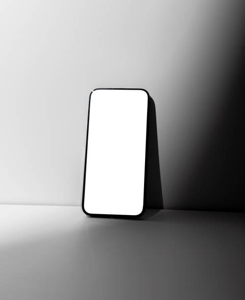 istock Mobile screen mockup. Smart phone, smartphone display mock up 1762347711