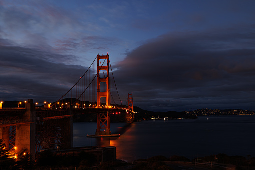 Iconic and beautiful Golden Gate bridge known the world over as one of the most famous bridges in existence.