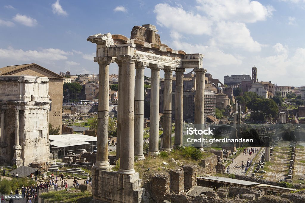 Imperial Forum, Rome Ancient Stock Photo