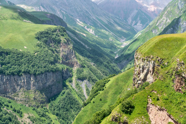 Caucasus Mountains in Kazbegi, Georgia
