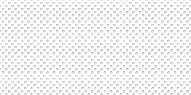 Vector illustration of Ordered seamless pattern with golf ball texture. Background on a sports theme.