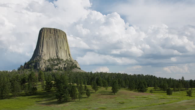 Beautiful Storm over Devils Tower, WY