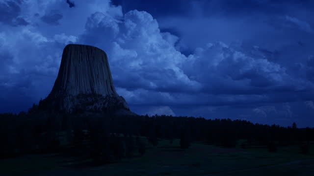Devils Tower, WY at Night
