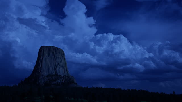 Devils Tower, WY at Night
