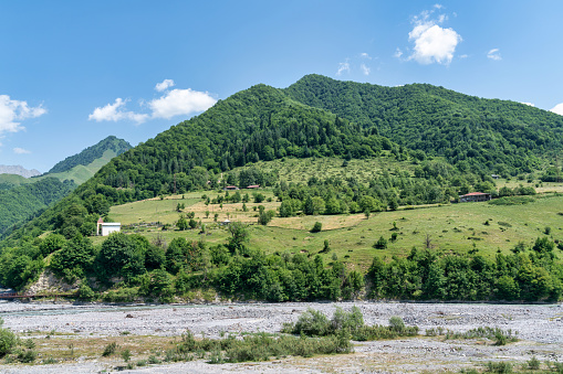 Caucasus Mountains in Kazbegi, Georgia