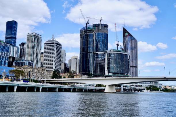 istock Brisbane downtown view from a ferry on the Brisbane River 1762460418