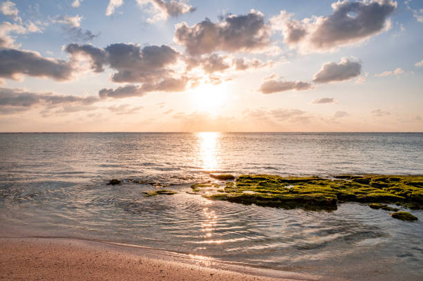 Sunset view of Kanai Beach, Okinawa