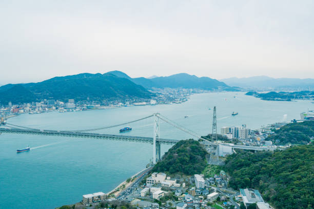 istock Kanmon Straits seen from Hinoyama Park, Yamaguchi 1762494702
