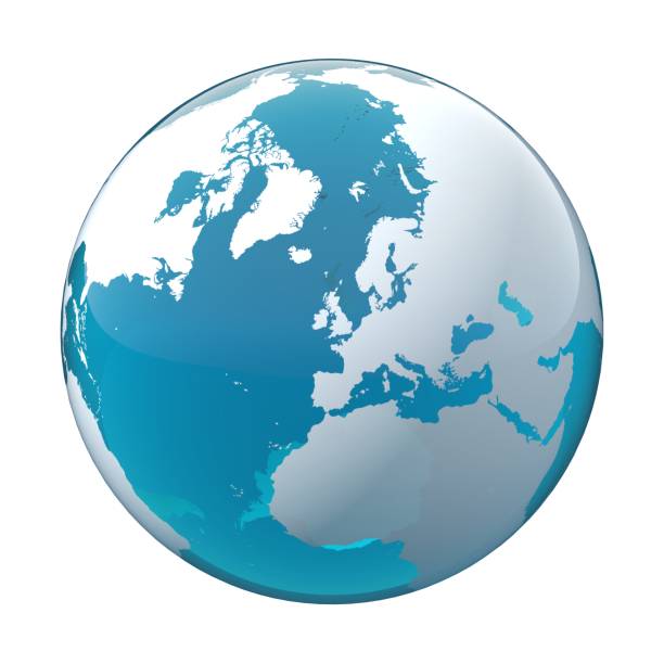 istock Earth Globe, World Map, UK, Spain, Portugal 1762513615
