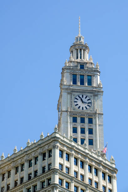 istock clock tower on the Wrigley Building, Chicago, Illinois 1762515181