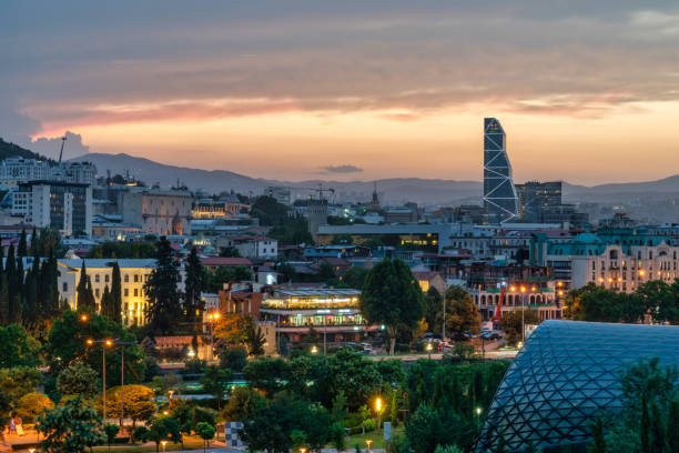 istock Sunset in Tbilisi, Georgia 1762525190