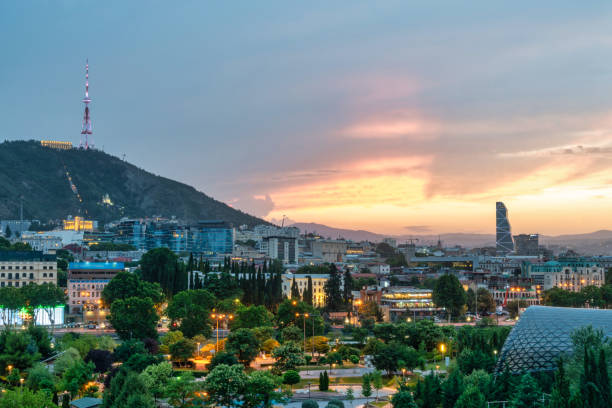istock Sunset in Tbilisi, Georgia 1762525998