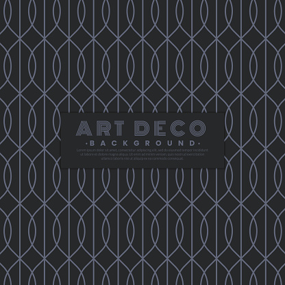 Art Deco seamless pattern. Abstract geometric background. Minimalist Gatsby concept. Vector illustration. Art nouveau wallpaper
