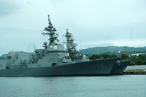 Maizuru, Japan, May 5, 2023 : Maizuru Port Maritime Self-Defense Force, Port Cruise