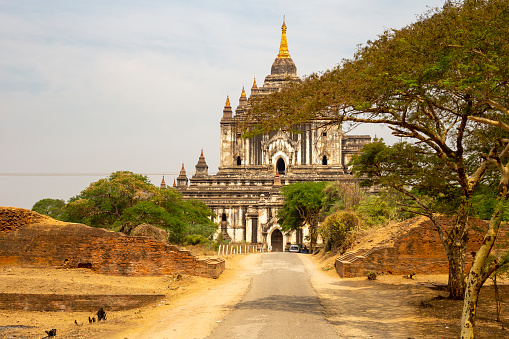 Thatbyinnyu Phaya Temple In Bagan, Myanmar. Thatbyinnyu Phaya Temple Is The Tallest Of The Pagodas In Bagan.