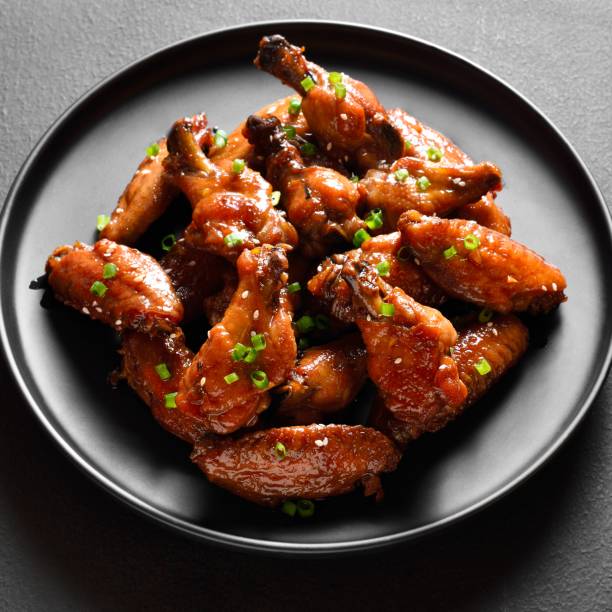 istock Sweet and spicy chicken wings 1762789740