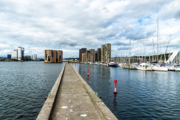 istock Vejle inner marina harbor, Denmark 1762802025