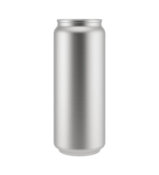 Blank aluminum can  16.9 OZ. 500 ml mockup design stock photo