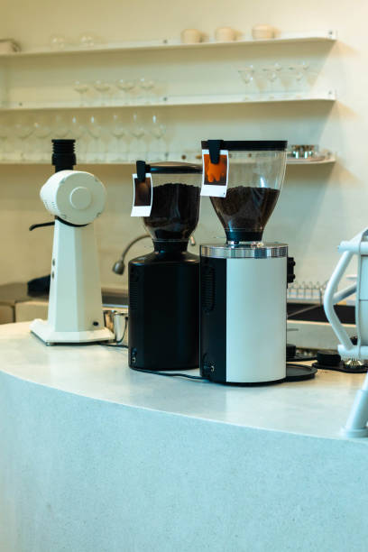 istock Coffee machine,Coffee machine in steam, barista preparing coffee at cafe 1762876335