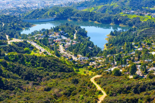 istock Panoramic Overlook of Hollywood Reservoir 1762877915