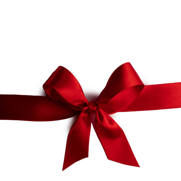 istock Shiny red satin ribbon bow 1762890551