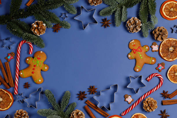 istock Christmas food background 1762890568