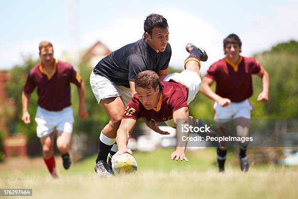 This Game Is Not For The Faint Hearted Stock Photo - Download Image Now - Rugby - Sport, Match - Sport, Try - Scoring