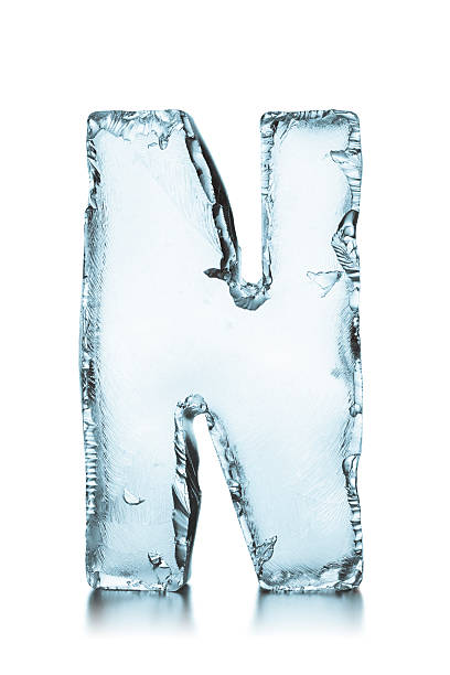 istock Letter N frozen ice block alphabet 176297556