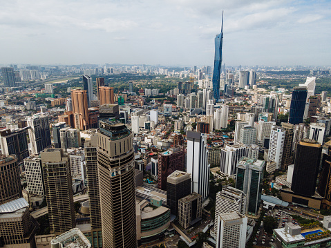 A view of Kampala downtown, where most business happens. This is Kampala's most populated area.