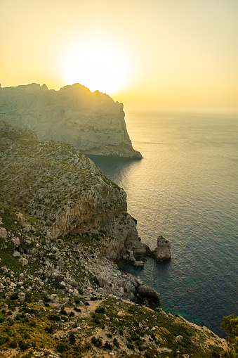 On the way to the highlight on the beautiful Balearic Island Mallorca - Cap de Formentor - Spain