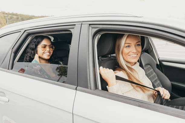 istock Two woman driving in a car 1763177944