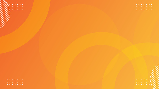 Abstract Orange Background with Circular Shapes