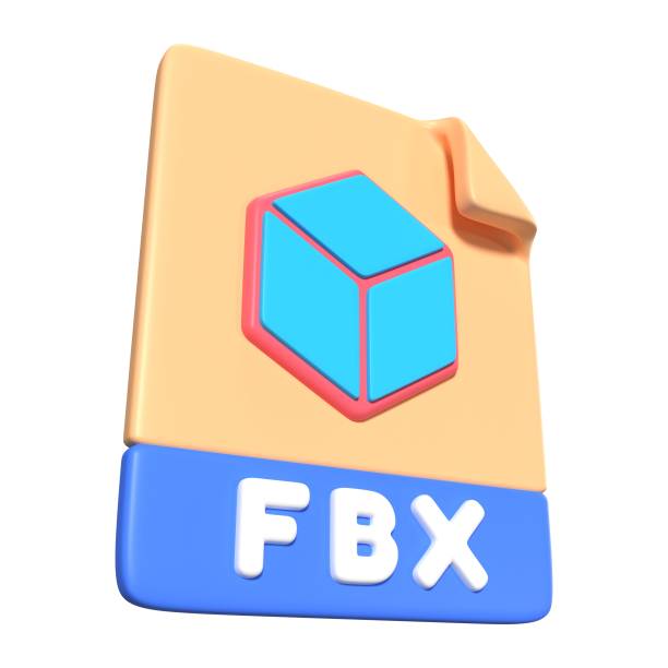 istock FBX File Extension 3D Illustration Icon 1763205712