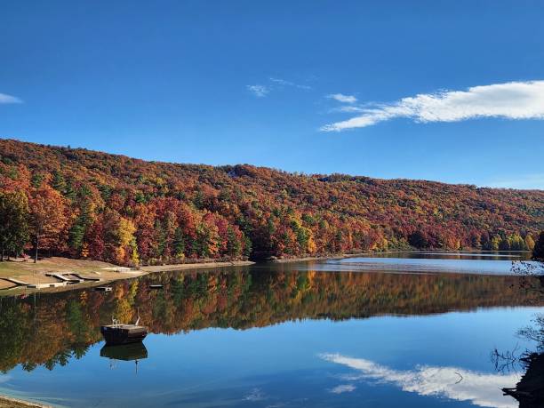 istock Lake in autumn 1763225990