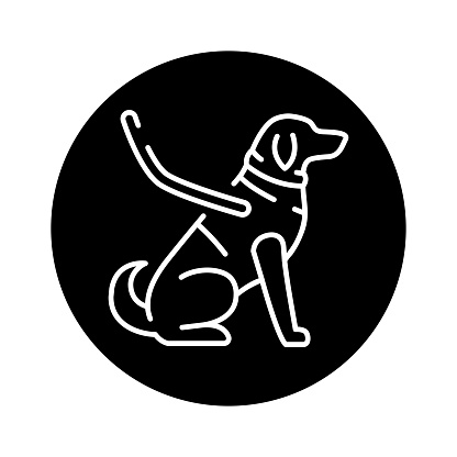 Transportation of a disabled color line icon. Disability. Isolated vector element. Outline pictogram for web page, mobile app, promo