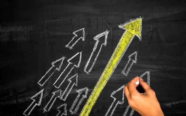 istock Leadership Concept With Arrows on chalkboard 1763285393