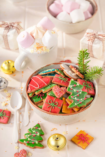 istock Homemade cocoa with gingerbread cookie and whipped cream. 1763302009