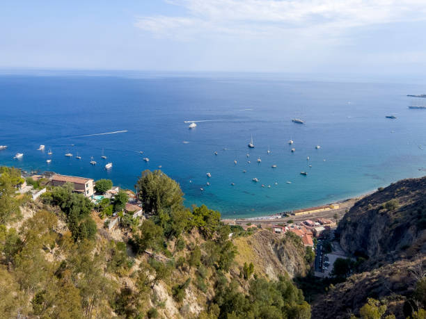 istock The view over the Mediterranean Sea from Tahormina. 1763328607