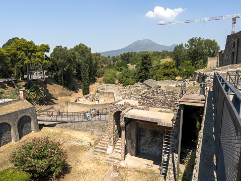 The ruins of Pompeii in southern Italy.