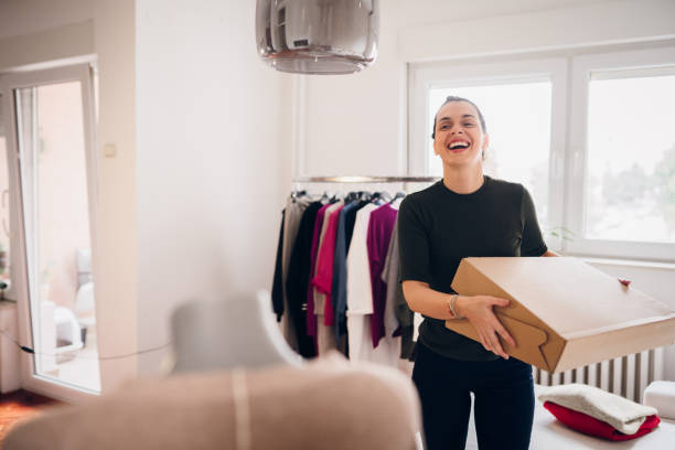 istock Happy woman sold her product 1763332015