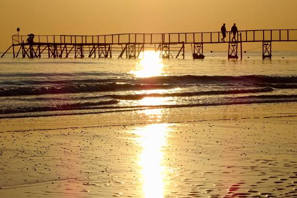 istock Pier at sea during dawn 1763333190