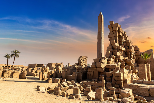 Karnak temple in a sunny day, Luxor, Egypt