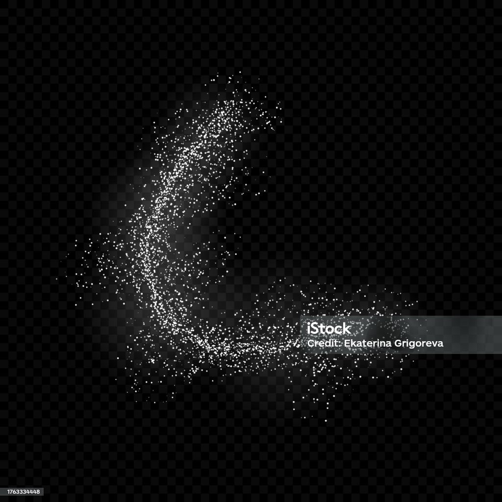 Particle Flying Background Flying White Particles Stock Illustration - Download Image Now ...