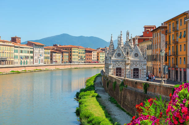 Church of Santa Maria della Spina stock photo