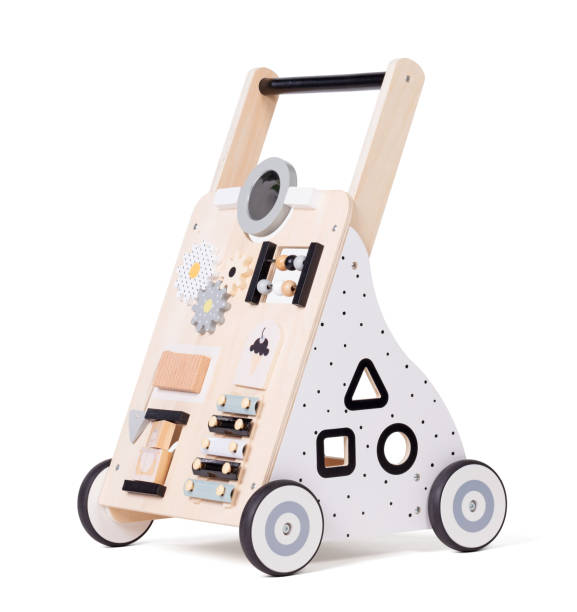 istock Modern baby pushing toy cart, isolated 1763349018