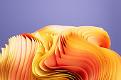 Colorful Dynamic Fabric Gradient Waves. Abstract wave pattern.
